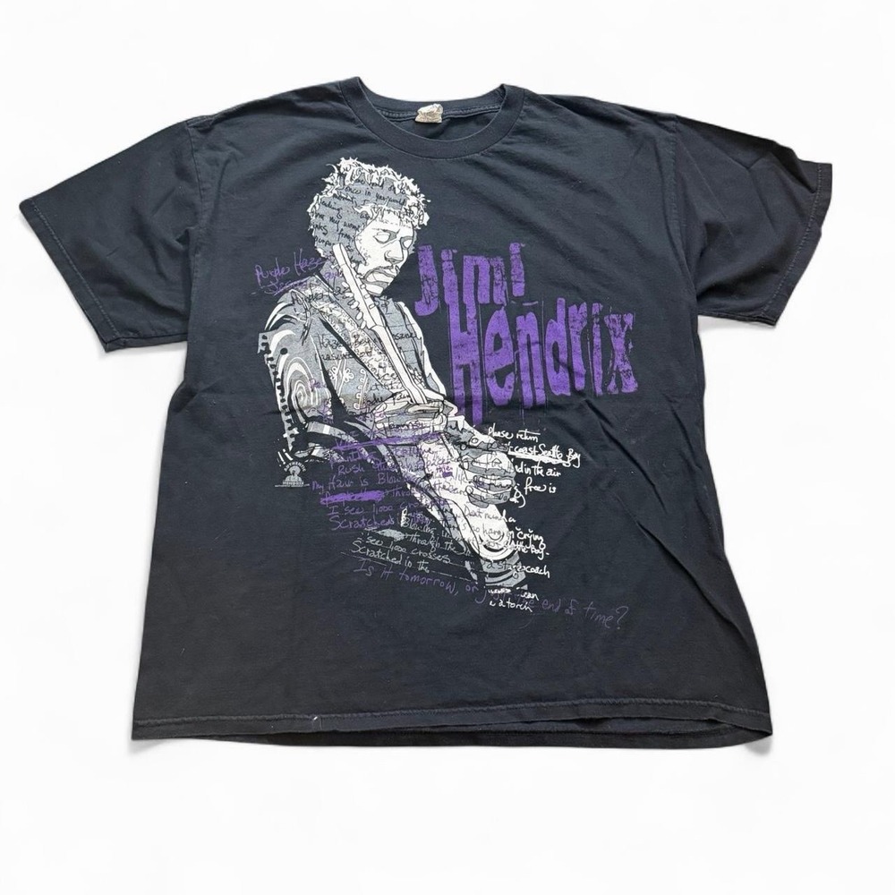 Jimi Hendrix Purple Haze T-Shirt Men's Size XL 2008 Y2K 2000s Rock Streetwear